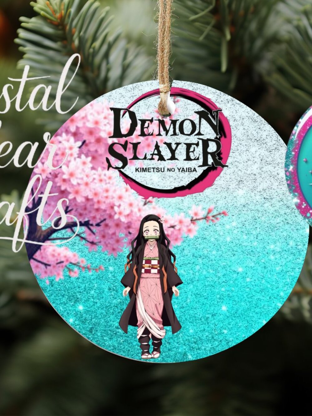 Demon Slayer Nezuko 3" Wood Ornament